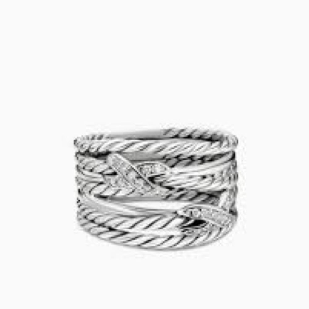 David yurman crossover diamond ring